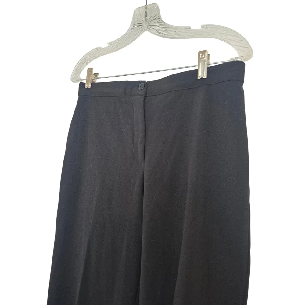Briggs New York Womens Black Straight Leg High Rise Dress Pants‎ Size 8S Petite